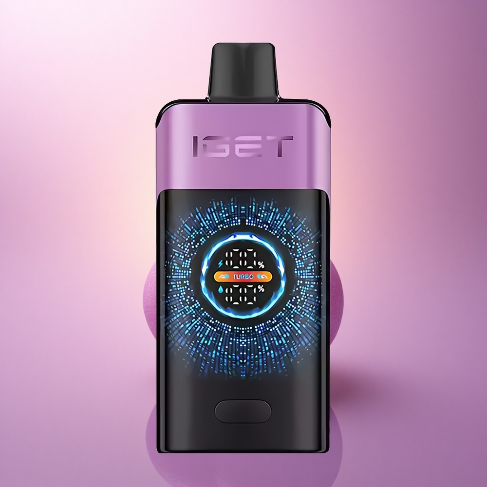 IGET ONE 12000 Puffs Chupa Chups Uva 2700 mAh Pantalla Curva Grande