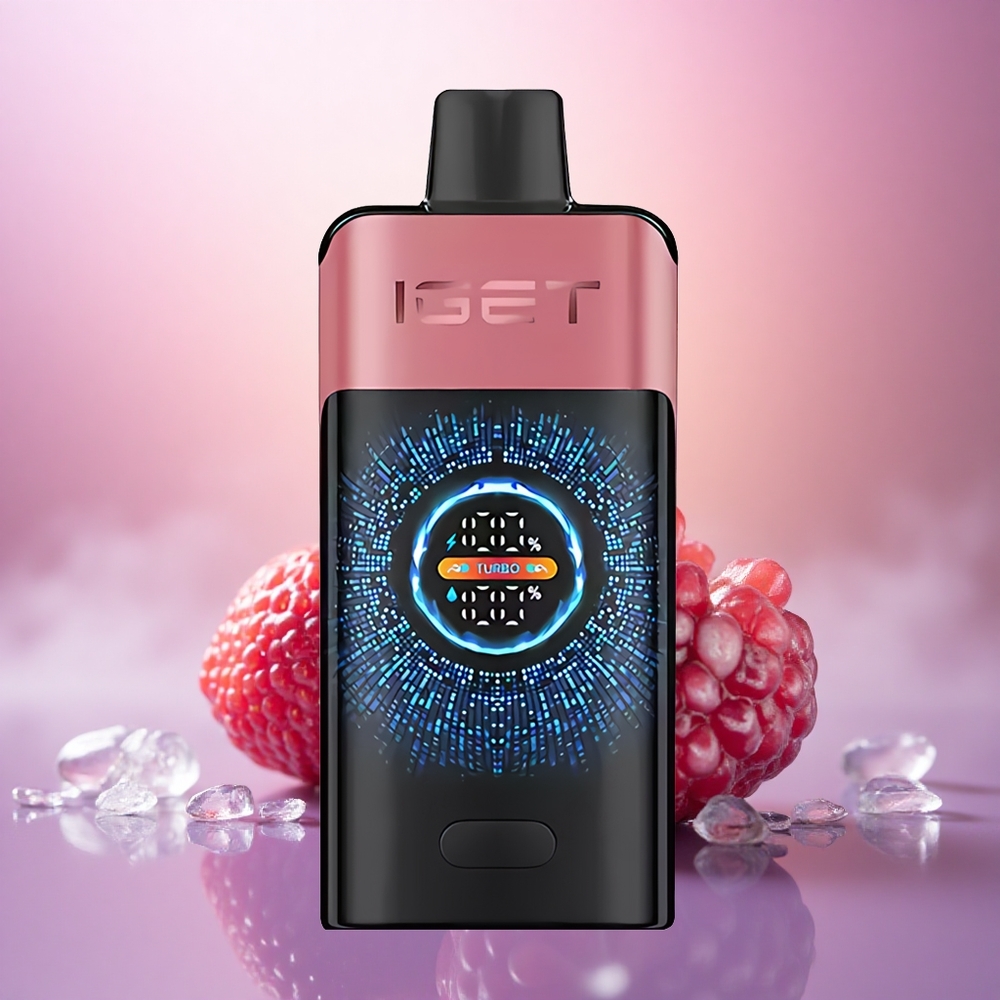 IGET ONE 12000 Puffs Fresa Granada Hielo con Pantalla Curva Grande y 2700 mAh