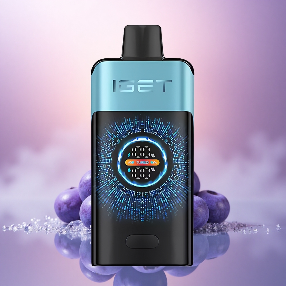 IGET ONE 12000 Puffs Helado de Arándano con Pantalla Curva Grande y 2700 mAh