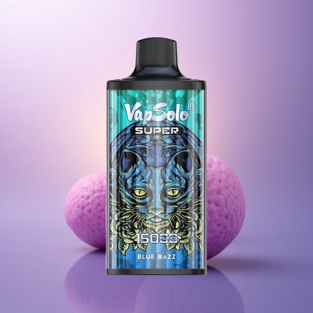 Vapsolo Super 15000 Puffs Azul Frambuesa 40ml 850mAh