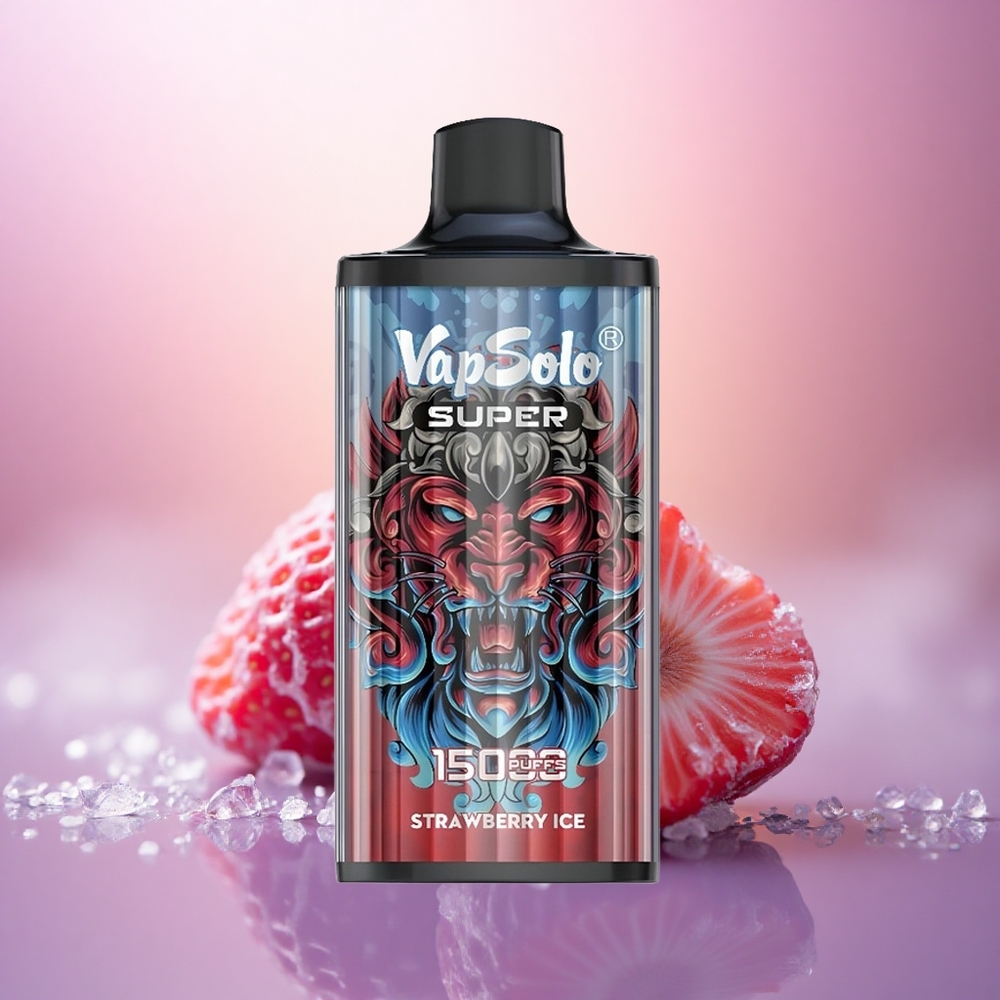 Vapsolo Super 15000 Puffs Fresa Helada 40ml 850mAh