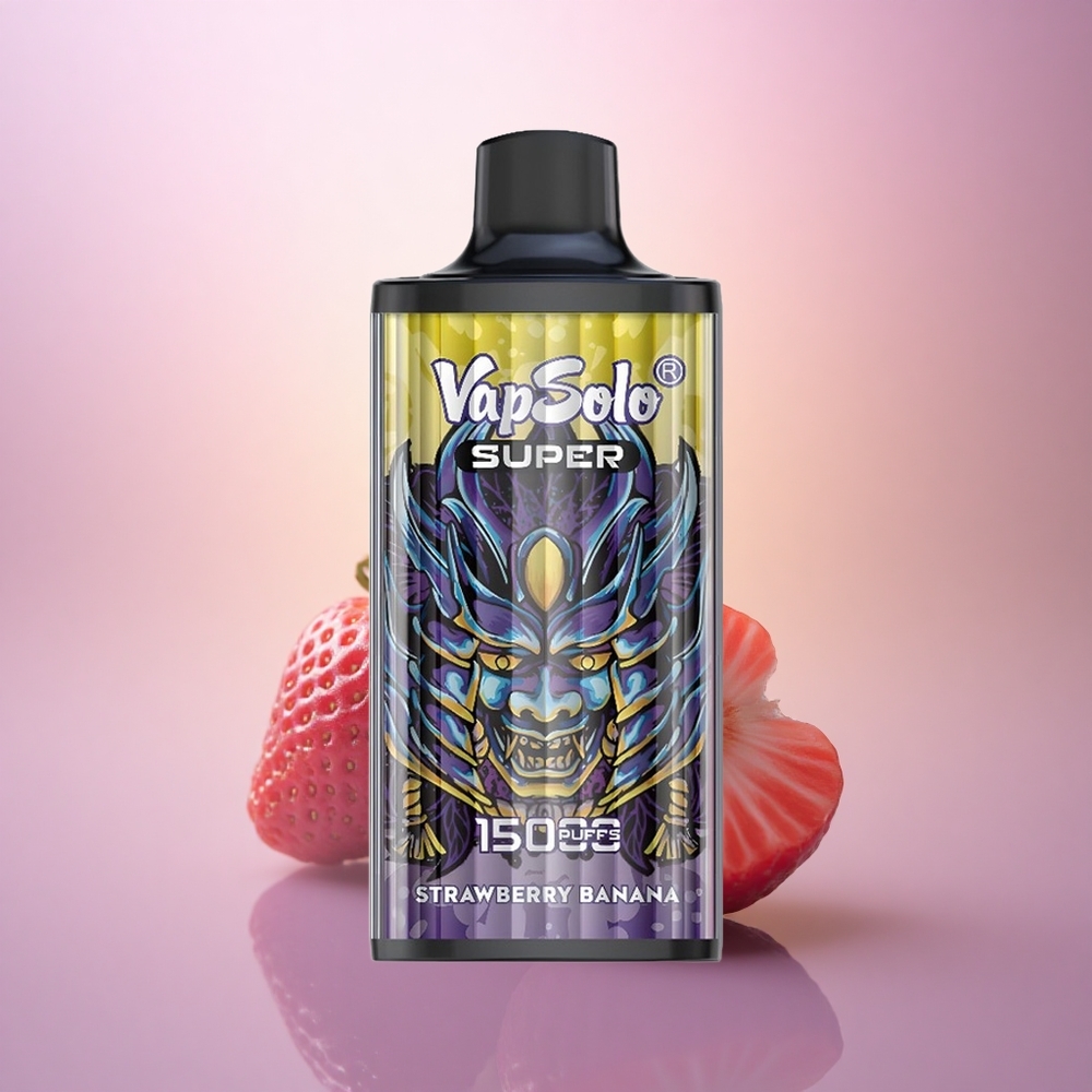 Vapsolo Super 15000 Puffs Fresa Plátano 40ml 20mg nicotina 850mAh