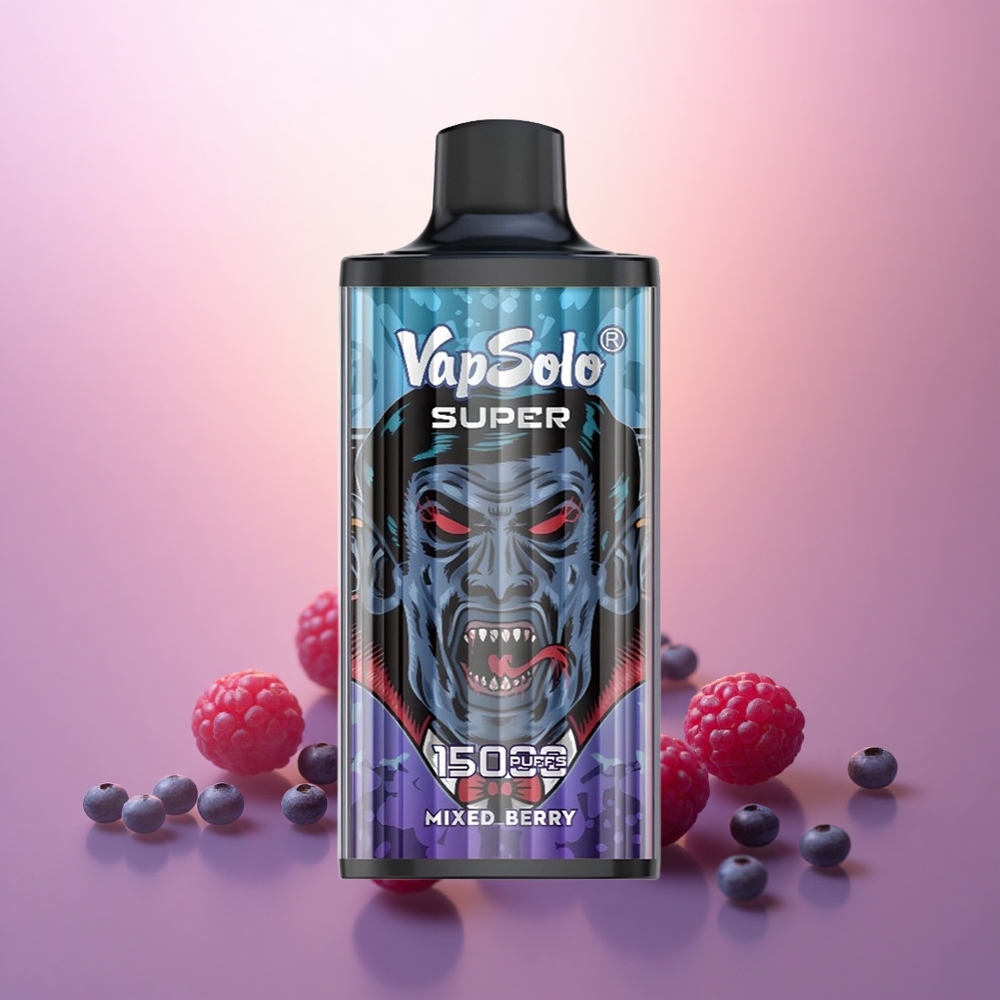 Vapsolo Super 15000 Puffs Frutos del Bosque 40ml 850mAh Tipo-C