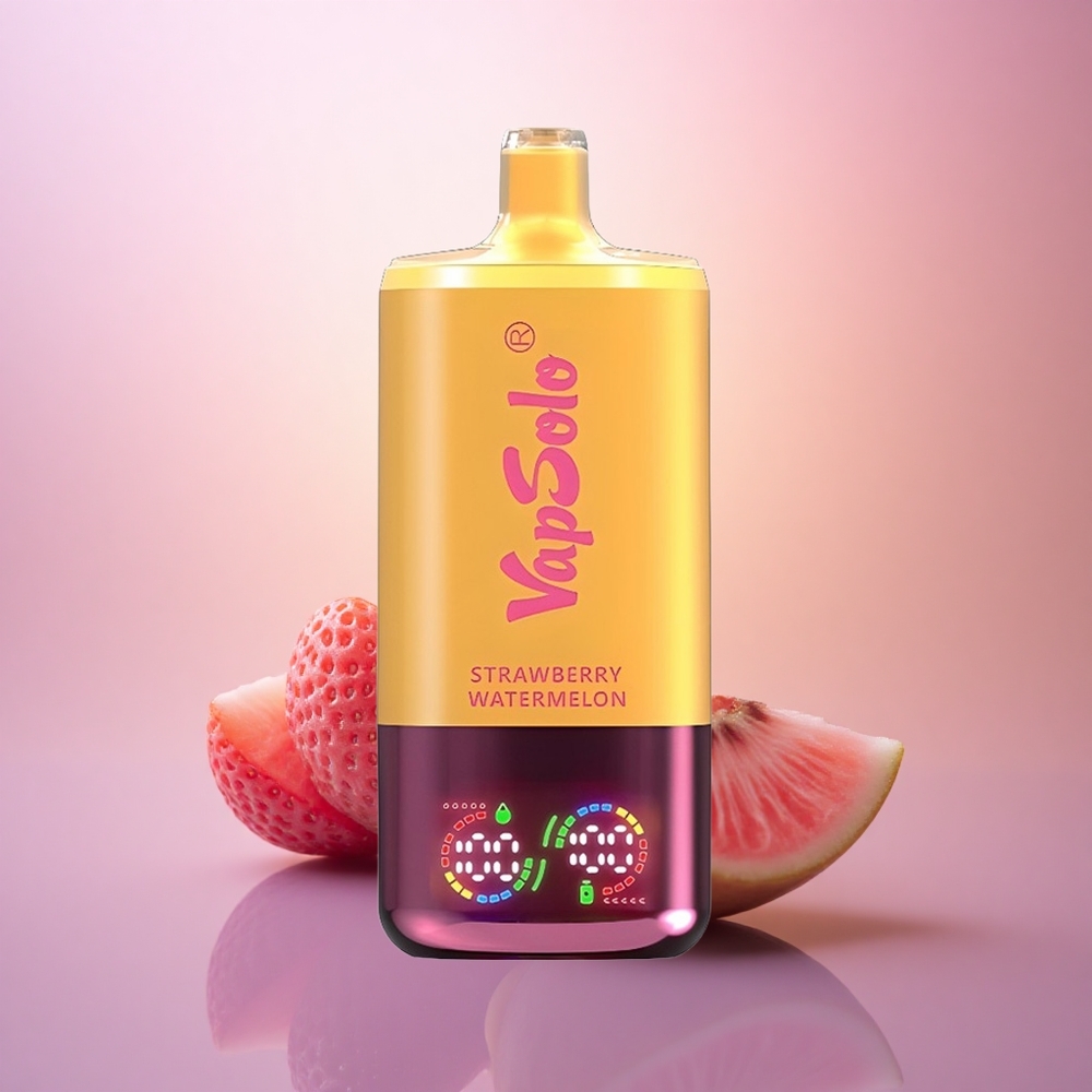 Vapsolo Triple 30000 Puffs Fresa Sandía & Limón Durazno con 40ml de Líquido y 20mg/ml de Nicotina