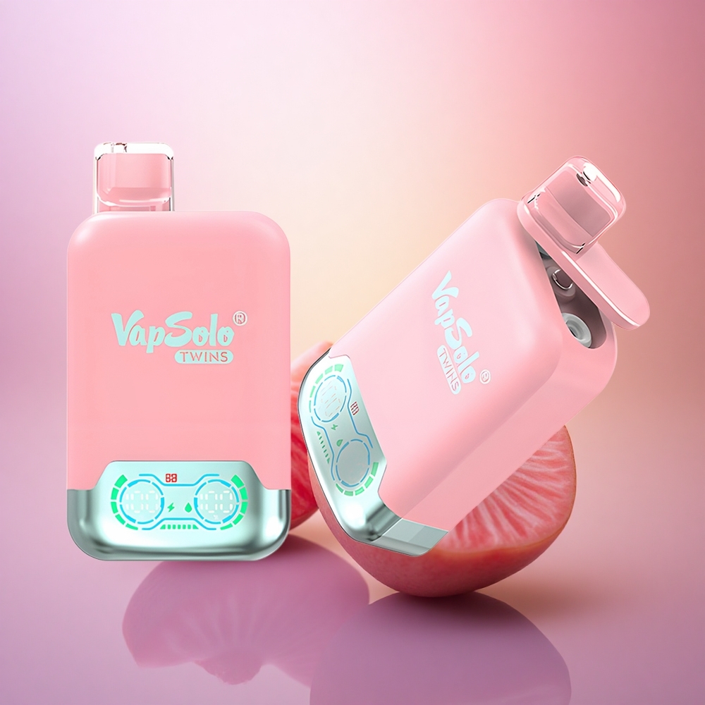 Vapsolo Twins 20000 Puffs Fresa Helada & Mango Sandía Melocotón con 40 ml de líquido y 20mg/ml de nicotina