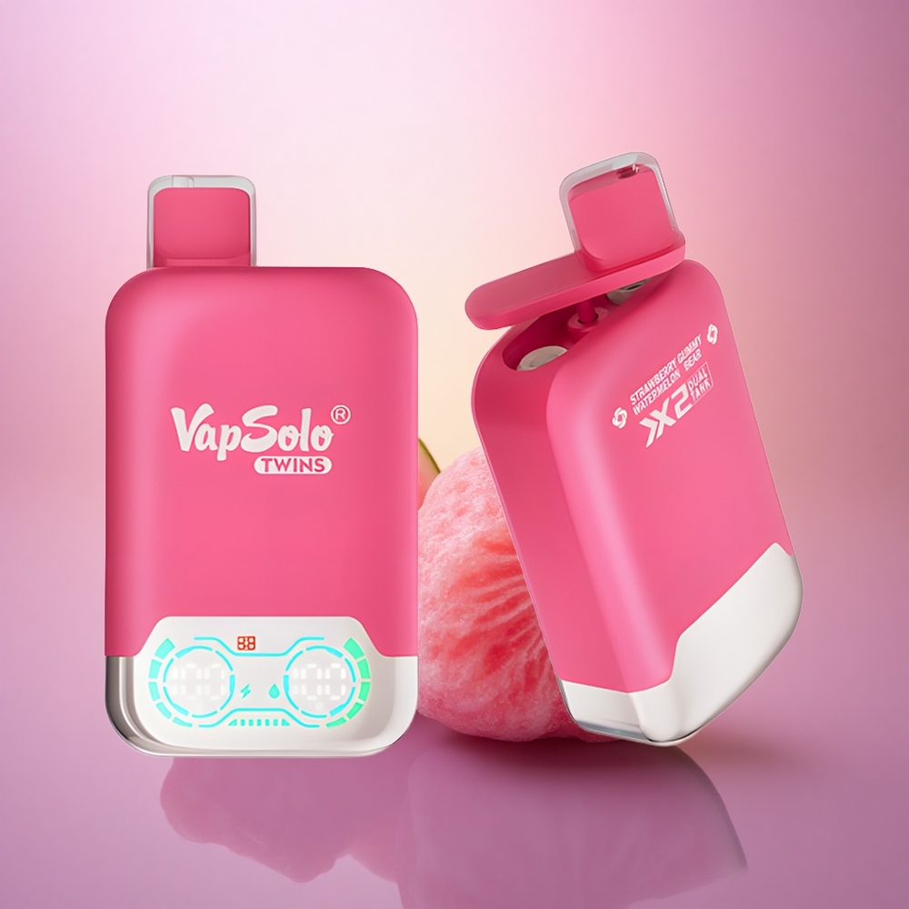 Vapsolo Twins 20000 Puffs Fresa Sandía & Ositos de Goma con 40 ml de E-Líquido y 20mg/ml de Nicotina