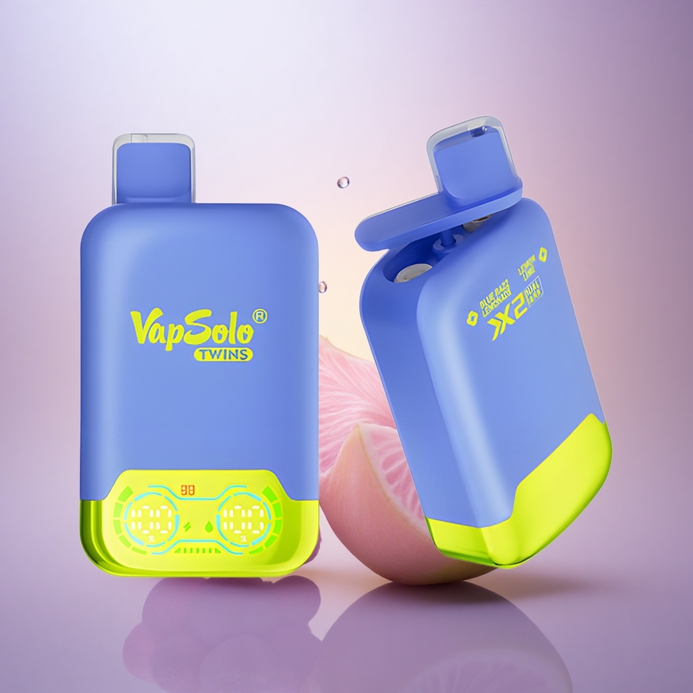 Vapsolo Twins 20000 Puffs Limón Lima & Frambuesa Azul 40ml 50mg Nicotina Tipo-C