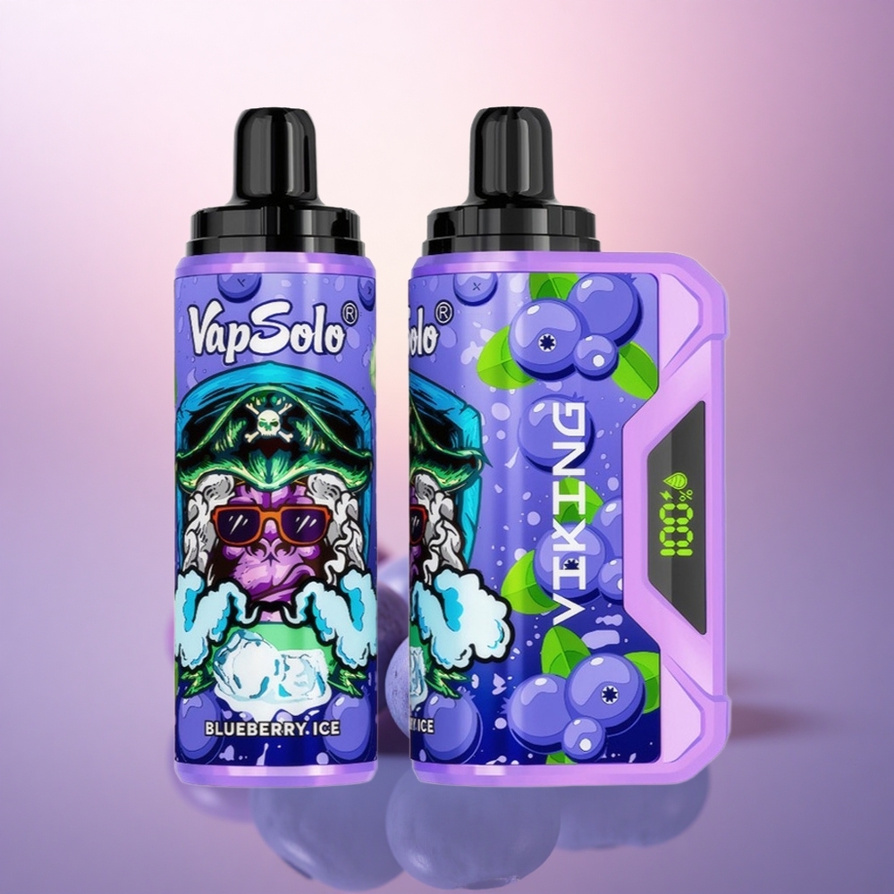 VapSolo VIKING 12000 Puffs Arándano Tipo-C 22ml Nicotina