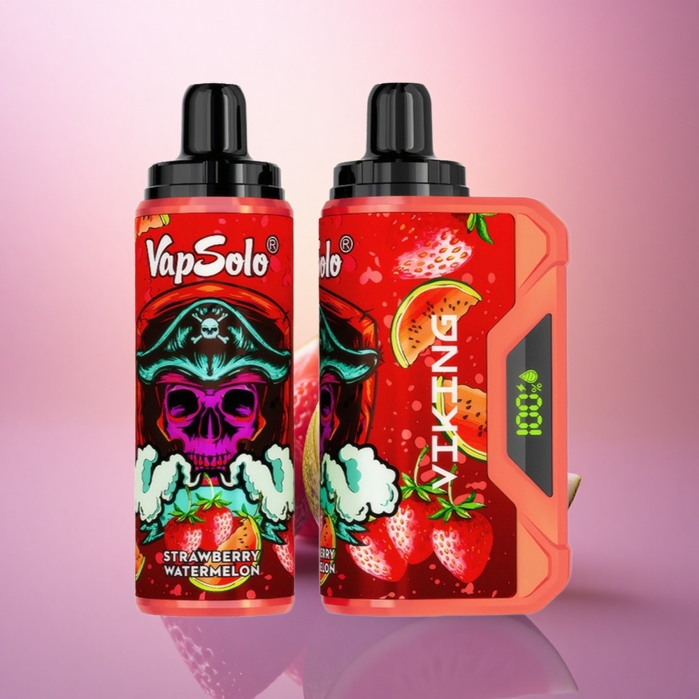 VapSolo VIKING 12000 Puffs Fresa Sandía Tipo-C 22ml Nicotina