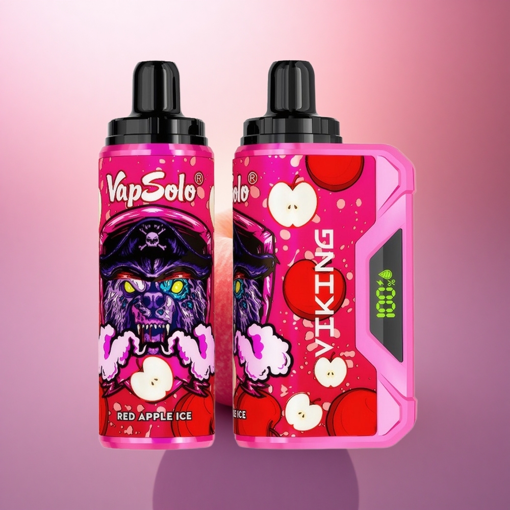 VapSolo VIKING 12000 Puffs Manzana Roja Hielo 22ml 20mg Nicotina