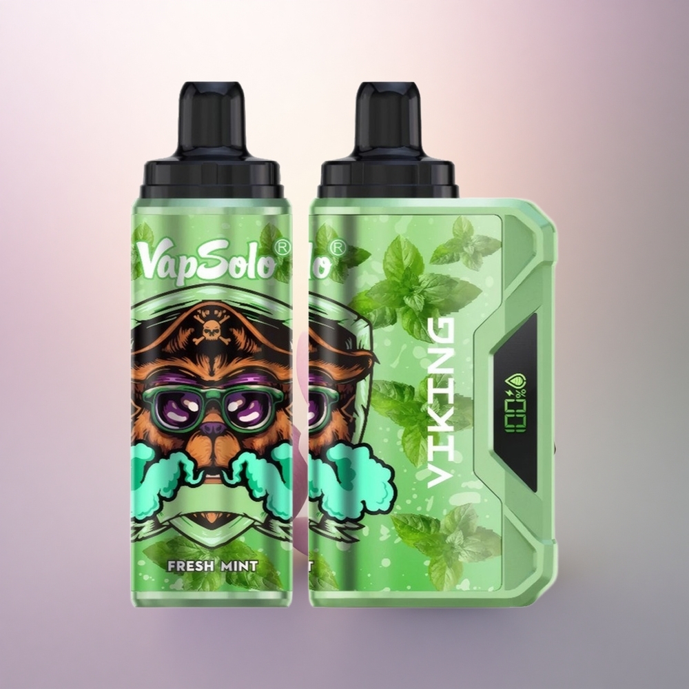 VapSolo VIKING 12000 Puffs Menta Fresca Tipo-C 22ml Nicotina