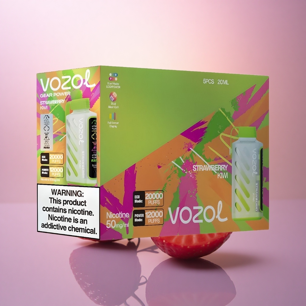 VOZOL Gear Power 20000 Puffs Fresa Kiwi con 20mL y 5% de nicotina