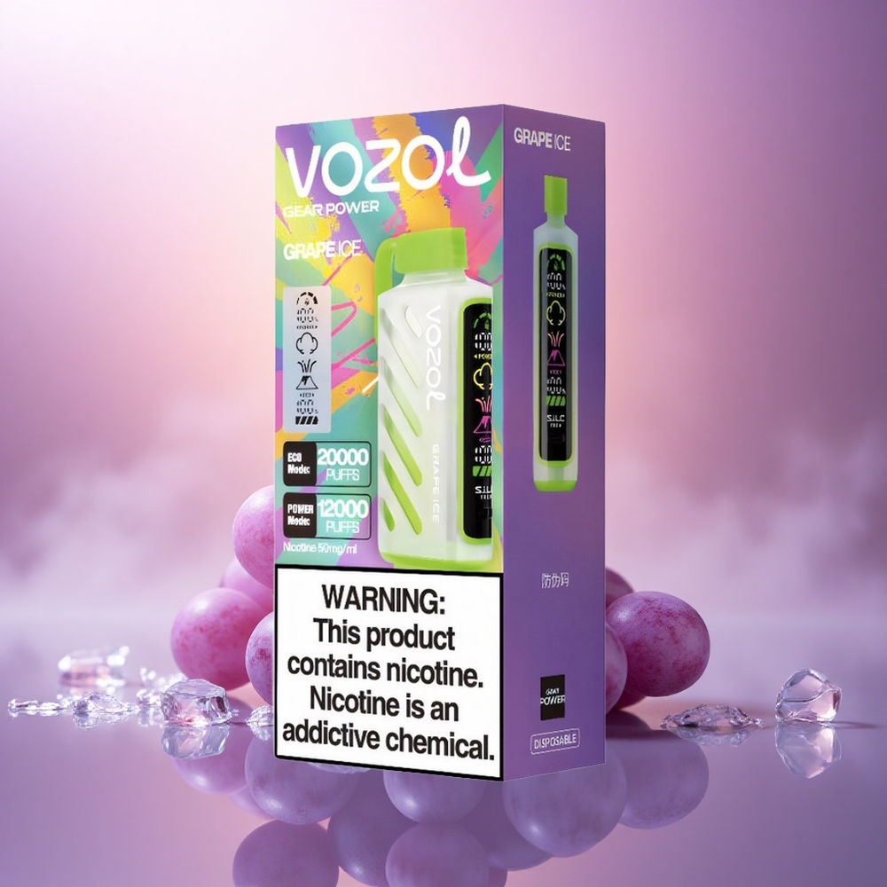 VOZOL Gear Power 20000 Puffs Helado de Uva con 20mL y 5% de Nicotina
