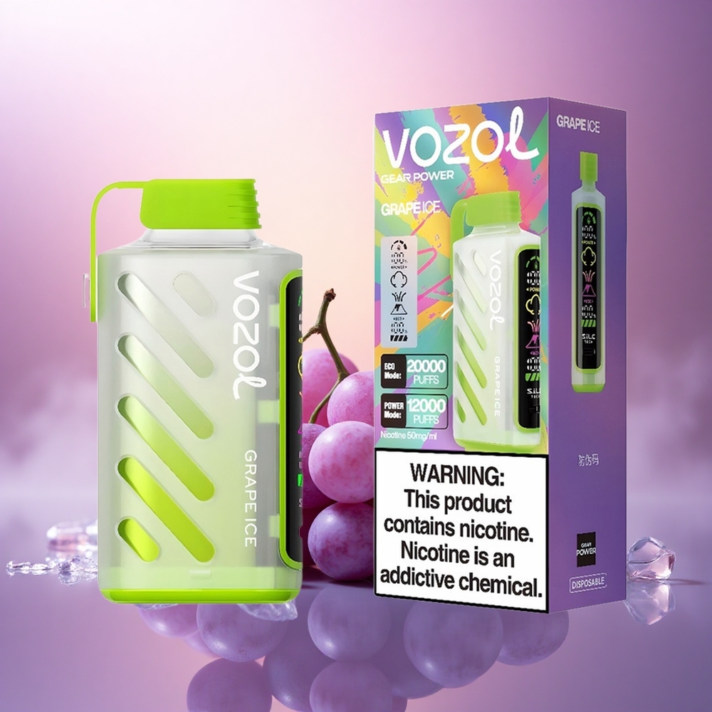 VOZOL Gear Power 20000 Puffs Helado de Uva con 20mL y 5% de Nicotina