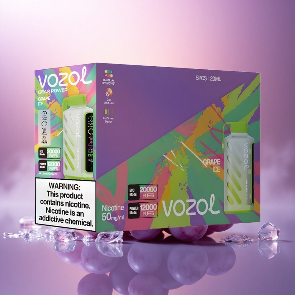 VOZOL Gear Power 20000 Puffs Helado de Uva con 20mL y 5% de Nicotina