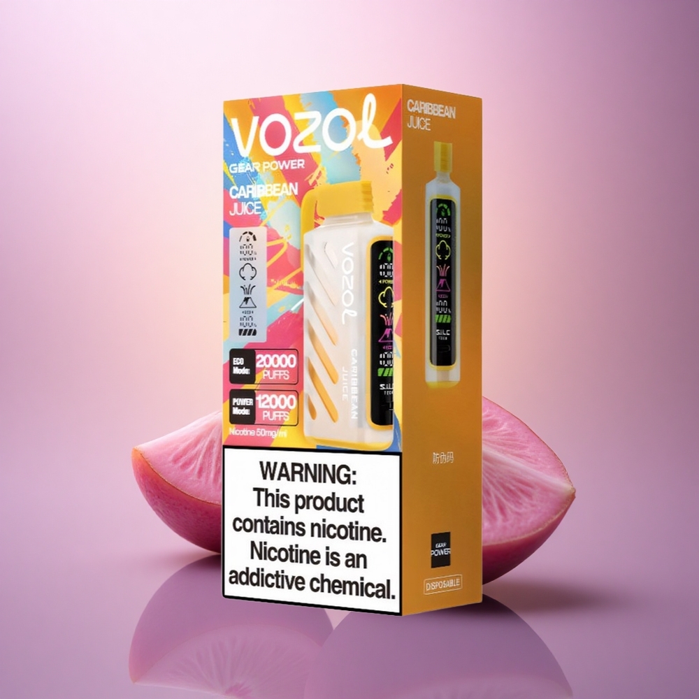 VOZOL Gear Power 20000 Puffs Jugo Caribeño con Dual Mesh Coil y 20mL