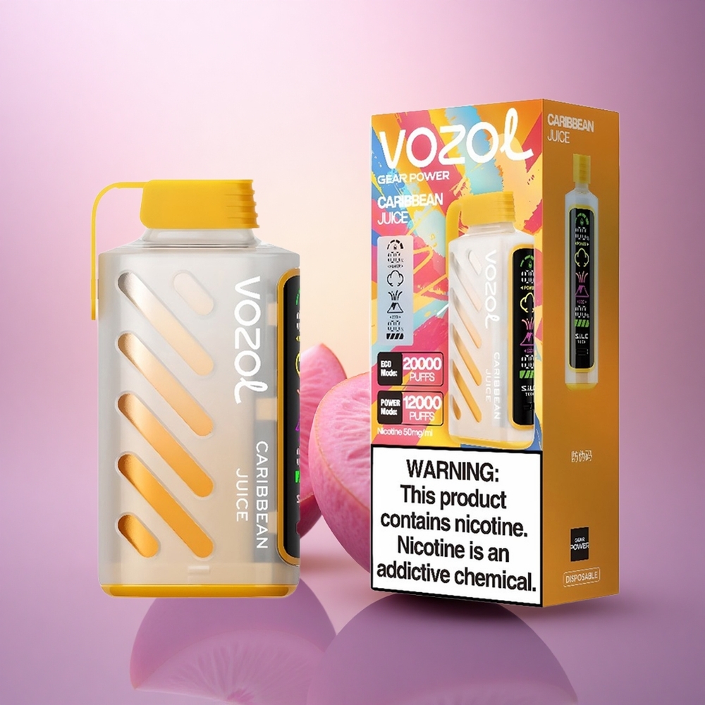 VOZOL Gear Power 20000 Puffs Jugo Caribeño con Dual Mesh Coil y 20mL