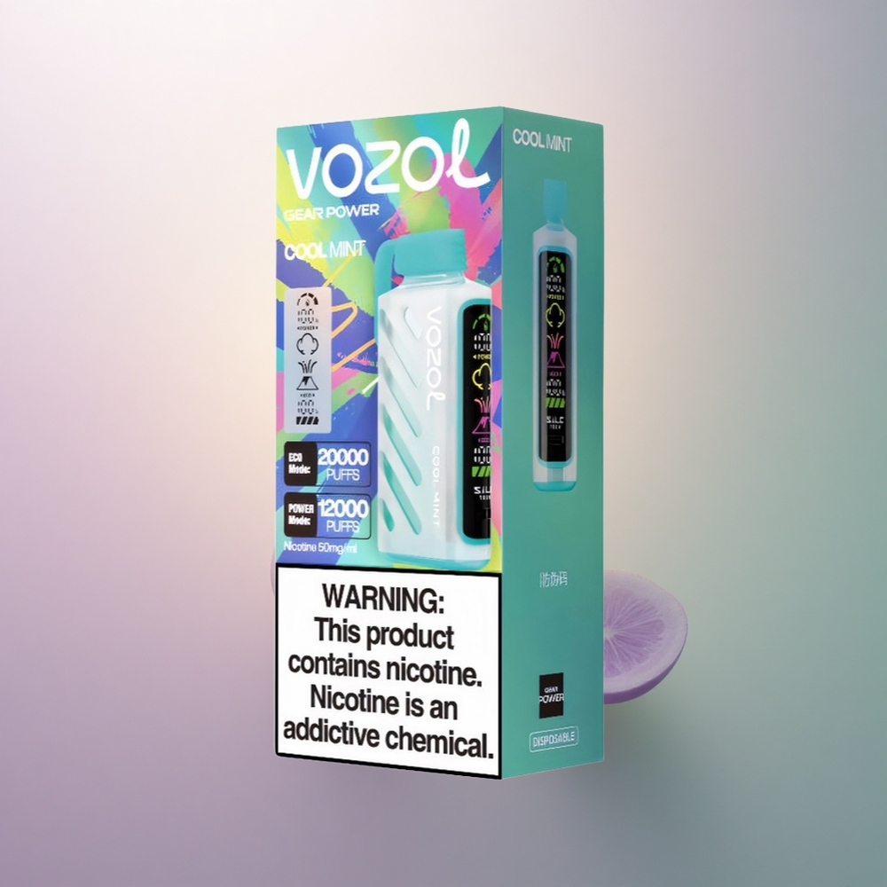 VOZOL Gear Power 20000 Puffs Menta Fresca con 20mL y 5% de Nicotina