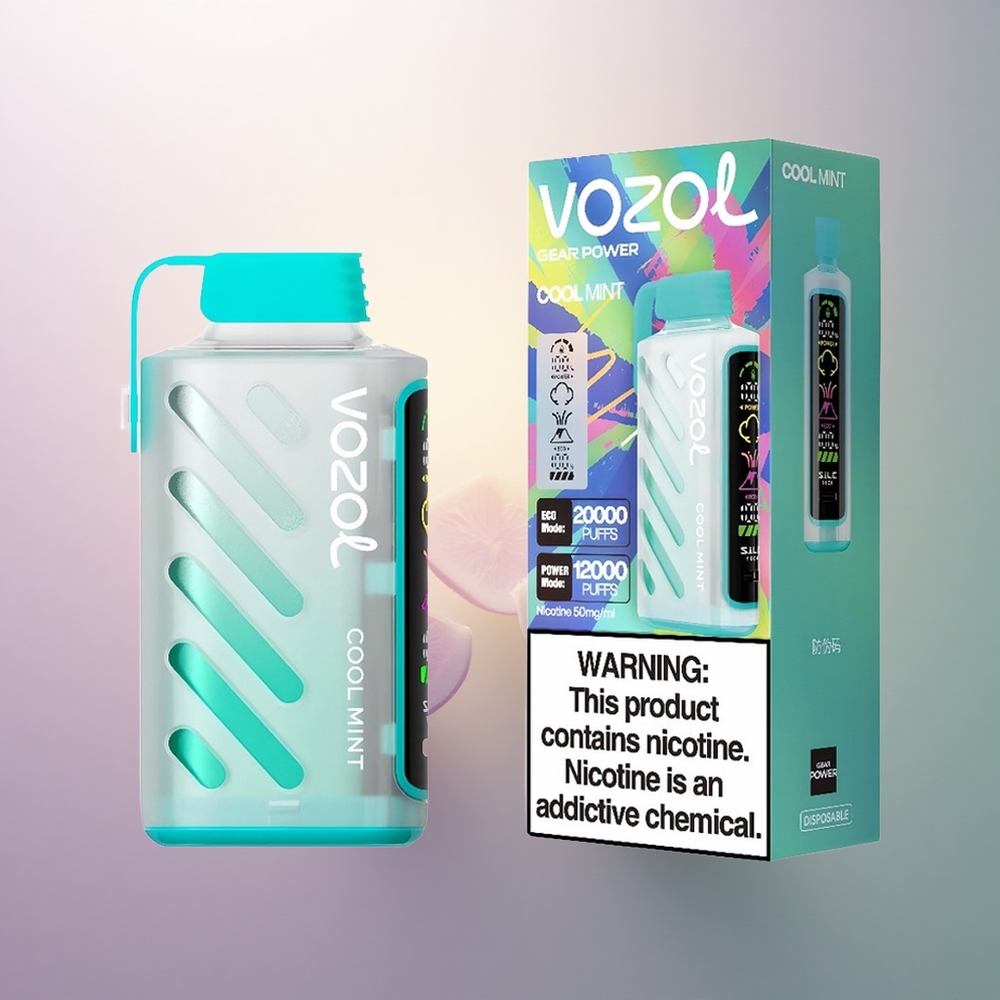 VOZOL Gear Power 20000 Puffs Menta Fresca con 20mL y 5% de Nicotina