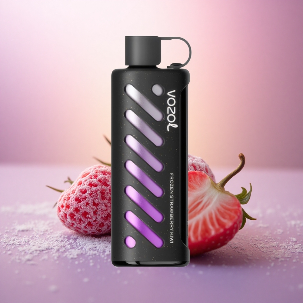 VOZOL Gear Shisha 25000 Puffs Fresa y Kiwi Congelados con Tecnología S.i.L.C y 5mg/ml de Nicotina