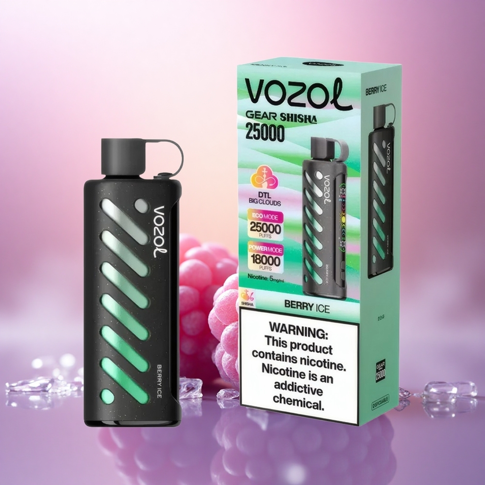 VOZOL Gear Shisha 25000 Puffs Helado de Baya con 5mg de Nicotina y 1000mAh