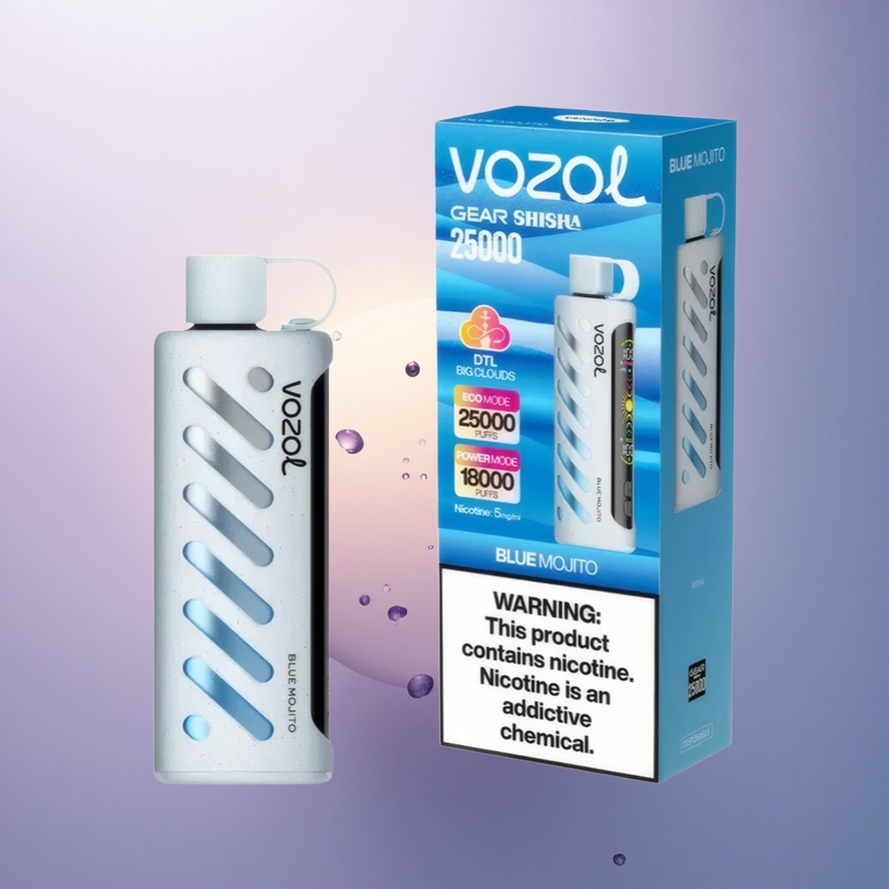 VOZOL Gear Shisha 25000 Puffs Mojito Azul Dual Mesh 1000mAh