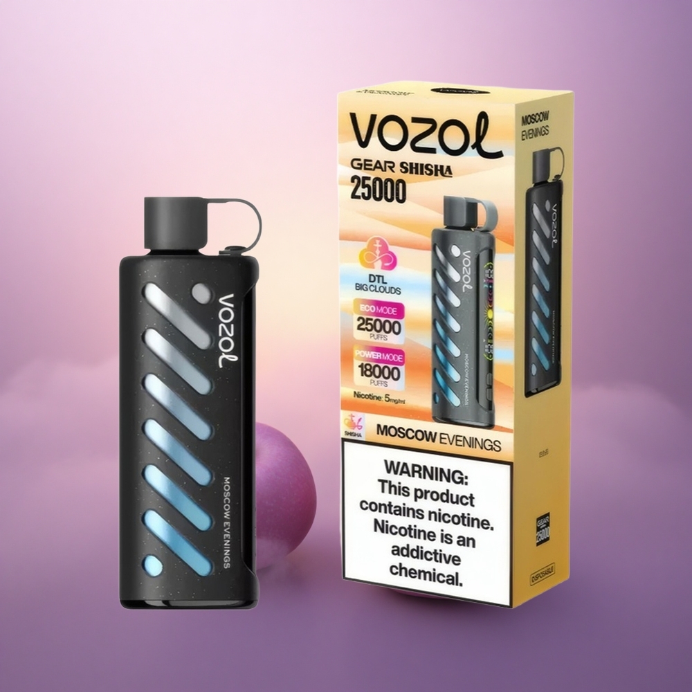 VOZOL Gear Shisha 25000 Puffs Noches de Moscú con 30 Sabores y 1000mAh