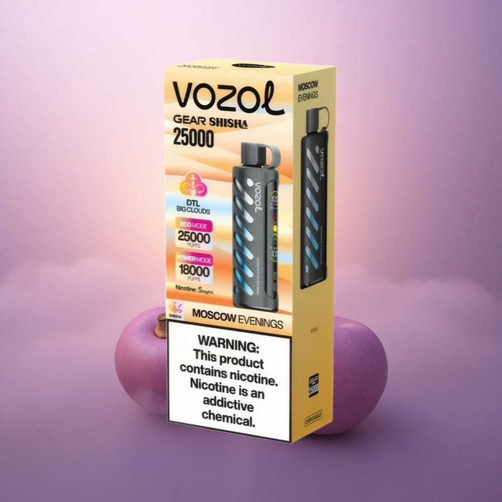 VOZOL Gear Shisha 25000 Puffs Noches de Moscú con 30 Sabores y 1000mAh
