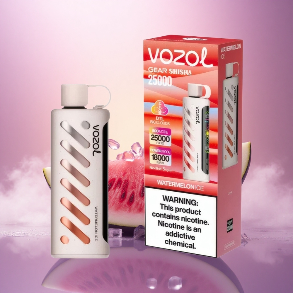 VOZOL Gear Shisha 25000 Puffs Sandía Hielo con 5mg/ml de nicotina y 1000mAh