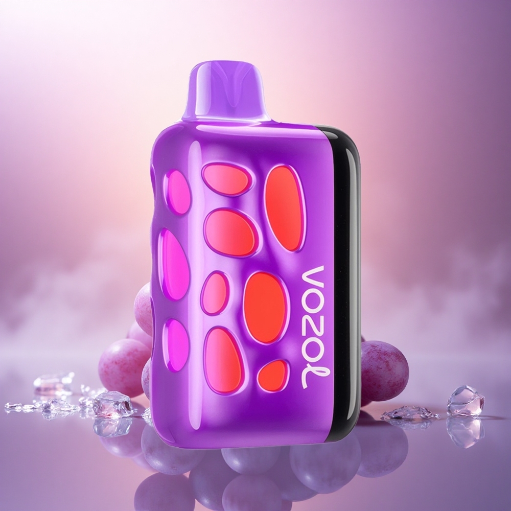 VOZOL RAVE 40000 Puffs Hielo de Uva Resplandor Vibrante 1000mAh