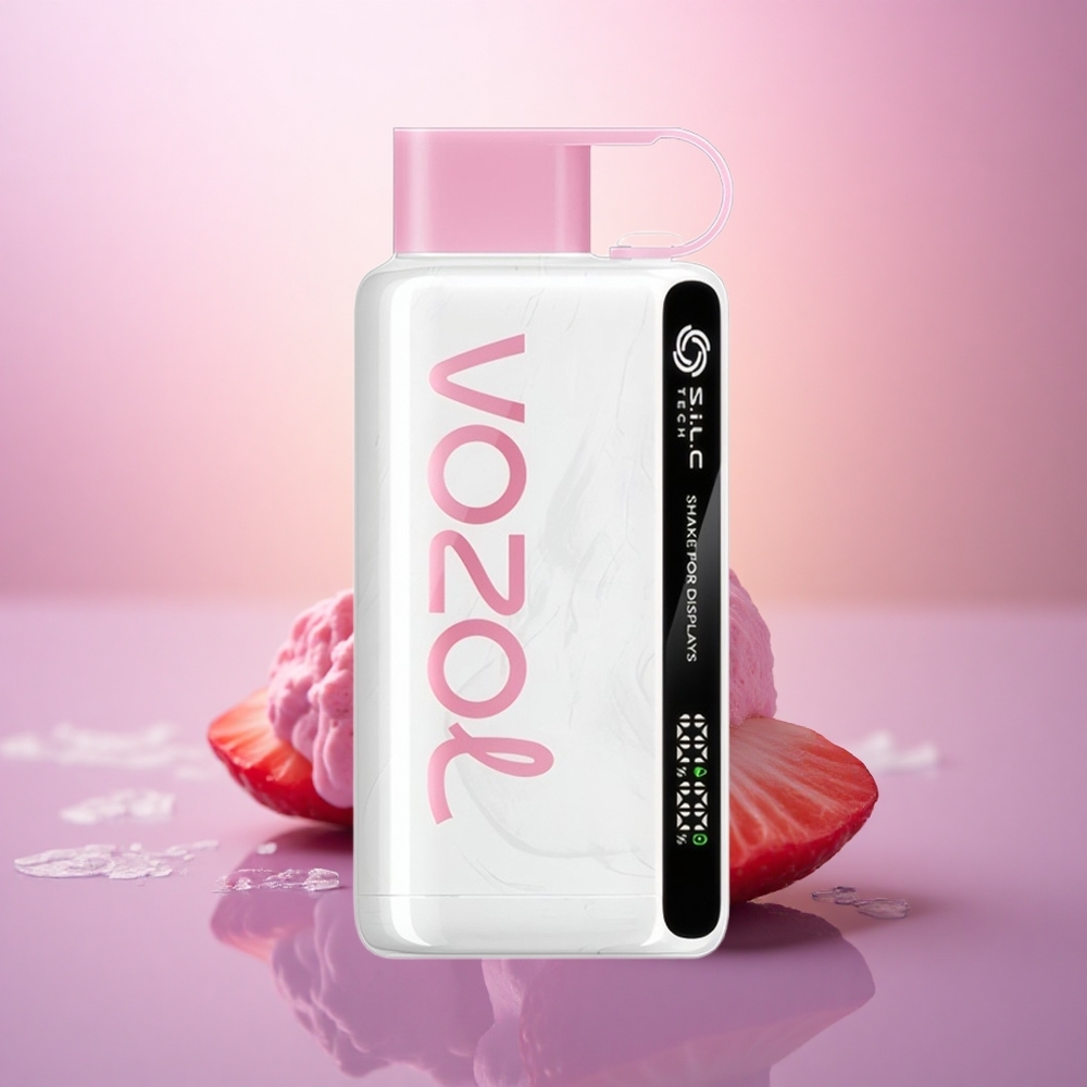 VOZOL STAR 9000/12000 Puffs Helado de Fresa con 650mAh y Carga Rápida 30%